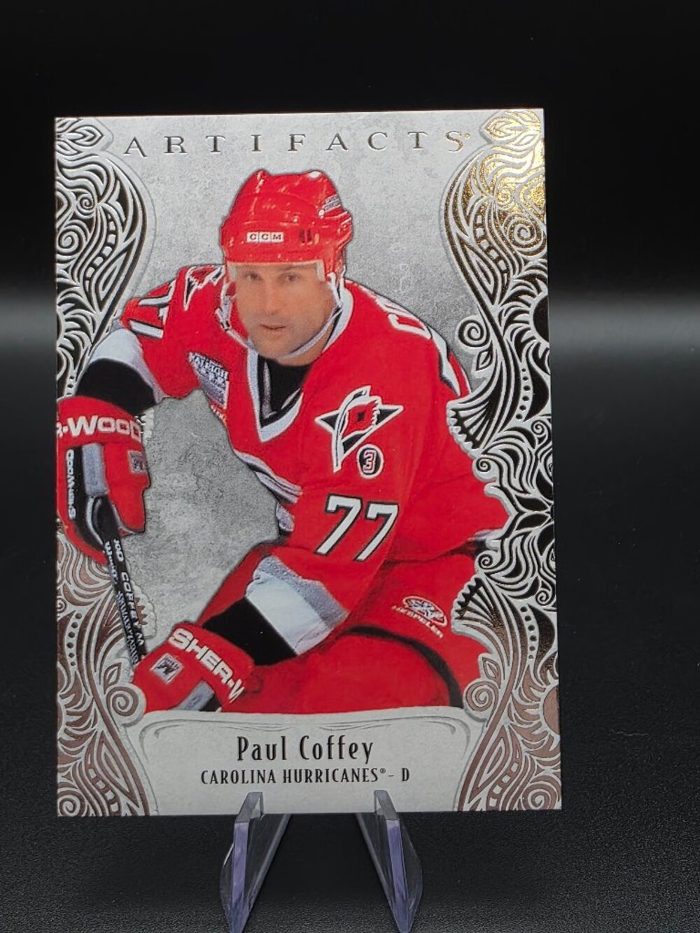 2025-26 UD Artifacts Greats #154 PAUL COFFEY Carolina Hurricanes /699